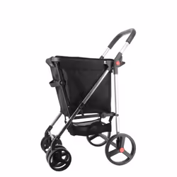Chariot de course Pliable 4 roues Directionnelles type poussette BB BASKET  TWEED MARINE - Rolser