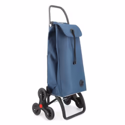 IMAX MF - Chariot de course - 6 roues - Bleu marine - Pratique et confortable grande capacité pliable et résistant à l’eau -