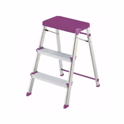 Escabeau ROLSER MT3001MALVA Marche : 3. Couleur : Mauve. Matière : Aluminium.