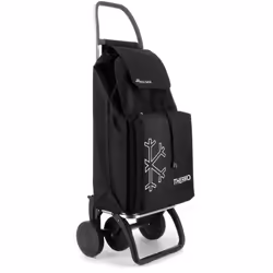 Chariot Thermo Saquet LN4 noir. -Base inférieure pliable. -Support avant. -Grande capacité. -2 roues pour transporter derrièr ...