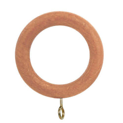 Riel Chyc - Anneau en bois lisse avec boucle 29x45 mm. pin