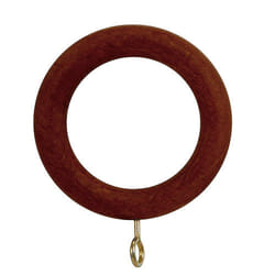 Riel Chyc - Anneau en bois lisse avec boucle 40x60 mm. Noyer