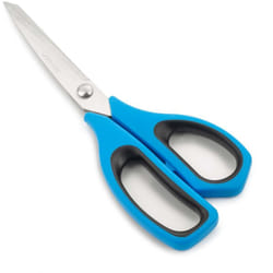 Arcos - Ciseaux de cuisine 185723 acier inoxydable et mango Polypropylène + 240 mm élastomère bleu sous blister.