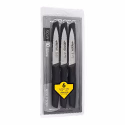 ARCOS 189100, Couteau d'office, 10,1 cm, Acier inoxydable, 6 pièce(s)