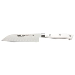 Arcos Séries Riviera Blanc - Couteau Santoku - Lame Acier Inoxydable Forgé Nitrum 140 mm - Manche Polyoxyméthylène (POM) Couleur Blanc