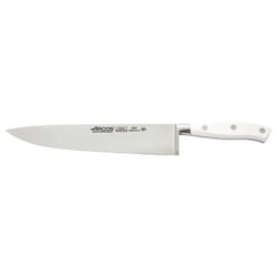 ARCOS Couteau de Chef Forgé en Acier – Couteau de Cuisine pour Couper une Variété d'Aliments, Poignée Ergonomique en Polyoxyméthylène, Lame de 250 mm
