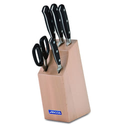 ARCOS Ensemble de Couteaux 5 Pièces en Acier Inoxydable Nitrum – Couteau de Cuisine Professionnel avec Poignée Ergonomique en Polyoxyméthylène POM – S