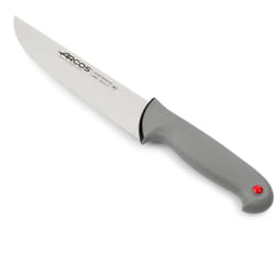 Arcos - Couteau de boucherie Couleur - Prof 240200 acier inoxydable Nitrum et mango Polypropylène ergonomique et lame de 18 cm, vitrine.