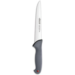 Arcos - Couteau de boucherie Couleur - Prof 241600 en acier inoxydable Nitrum et mango polypropylène ergonomique et lame de 18 cm, vitrine.