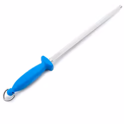 Aiguiseur de couteaux Chaira Arcos 278513 avec lame en acier au carbone de 30 cm et mango en polypropylène bleu avec couvercl ...