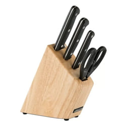 Arcos - Bloc de 3 couteaux + ciseaux noir 285000