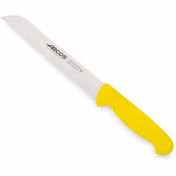 Couteau de boulangerie Arcos Couleur - Prof. 291400 acier inoxydable Nitrum et mango couteau ergonomique en polypropylène jau ...
