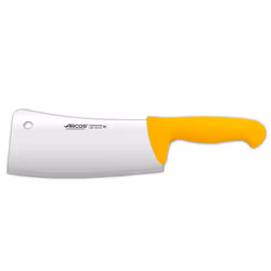 ARCOS Couteau de Boucher à Découper – Lame en Acier Nitrum, Manche en Polypropylène – Robuste et Hygiénique, Système d'Identi ...