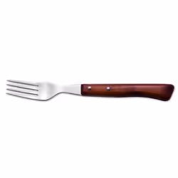 Arcos Couteaux de Table - Fourchette à Steak - Acier Inoxydable 18/10 et 200 mm - Manche Bois Comprimé Couleur Brun