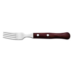 Arcos Couteaux de Table - Fourchette à Steak - Acier Inoxydable 18/10 et 225 mm - Manche Bois Comprimé Couleur Brun