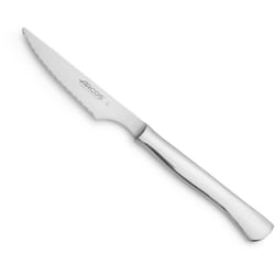 ARCOS Couteaux de Table en Acier Inoxydable Monobloc – Idéal pour Couper les Côtelettes ou les Steaks avec Précision – Couleur Argent, Série Monobloc