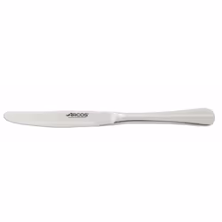 COUTEAU DE TABLE BURDEAUX - Couteau de table perlé à pointe arrondie. Monobloc d'une seule pièce. L'usinage de la lame se ter ...
