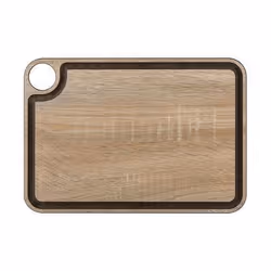 Planche à découper décors bois clair avec rigole 330 x 230 mm ARCOS