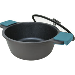Arcos Série Thera  Casserole Anti-adhésive 24 cm et 4L  Aluminium Coulé  Compatible tous feux  Poignées silicone  Économie d'énergie  Va au lave