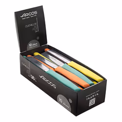 Couteau éplucheur couleurs 806200.- Couteau éplucheur avec lame de 85 mm.- Petits couteaux légers et maniables avec pointe ce ...