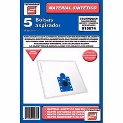 TECNHOGAR 915674, Aspirateur sans sac, Sac à poussière, Blanc, Ufesa, Aeg, Nilfisk, 5 pièce(s)