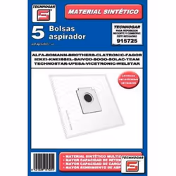 TECNHOGAR 915725, Aspirateur sans sac, Sac à poussière, Blanc, Solac, Fagor, Ufesa, 5 pièce(s)