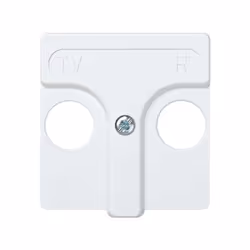 Simon 27053-34, Blanc, Plastique, Simon 27, TV / FM, IP20, CE