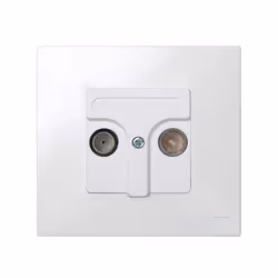 Simon 27053-34 Plaque de commutation et obturateur Blanc