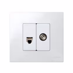 Simon 27475-34 prise de courant TV Blanc