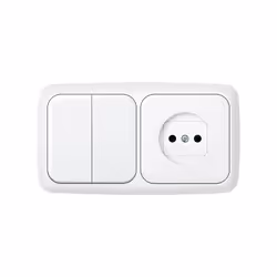 Simon 31621-30 Plaque de commutation et obturateur Blanc