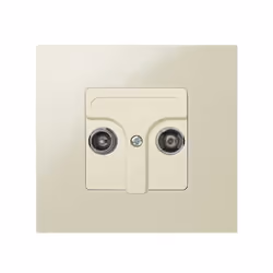 Simon 27097-31 Plaque de commutation et obturateur Ivoire