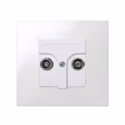 Simon 27097-34 Plaque de commutation et obturateur Blanc