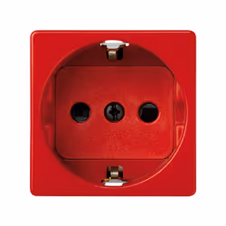 Simon 27432-68, Type F, Rouge, IP20, CE, 250 V, 16 A
