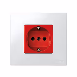 Simon 27432-68 prise de courant Type F Rouge