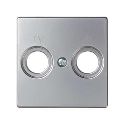 Simon 82053-33 Plaque de commutation et obturateur Aluminium