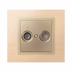 Simon 82053-34 Plaque de commutation et obturateur Champagne