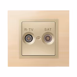 Simon 82097-34 Plaque de commutation et obturateur Champagne