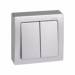 Simon 73026-63 interrupteur d'éclairage Plastique Aluminium