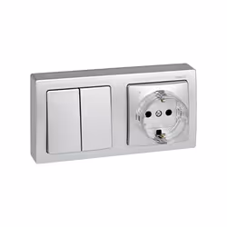 Simon 73620-63 Plaque de commutation et obturateur Aluminium