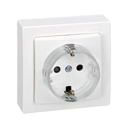 Simon 73432-50 prise de courant Type F Blanc