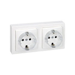 Simon 73433-50 prise de courant Type F Blanc
