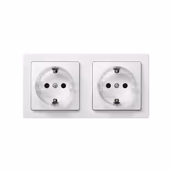 Simon 73433-50 prise de courant Type F Blanc