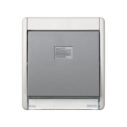 Simon 4400010-035 Plaque de commutation et obturateur Gris