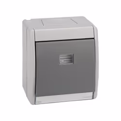 Simon 4400010-035 Plaque de commutation et obturateur Gris