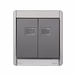 Simon 4400026-035, Gris, Plastique, Simon 44, IP55, CE, 5 - 40 °C