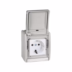 Simon 4490432-035, Type F, Gris, IP55, CE, 250 V, 16 A