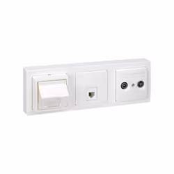 Simon 73630-60 Plaque de commutation et obturateur Blanc