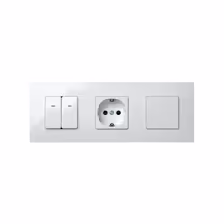 Simon 2700630-030 Plaque de commutation et obturateur Blanc