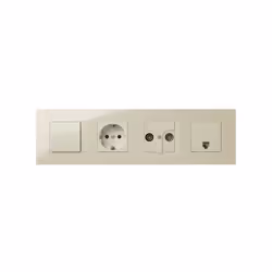 Simon 2700640-031 Plaque de commutation et obturateur Ivoire