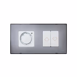 Simon 2700627-112 Plaque de commutation et obturateur Gris